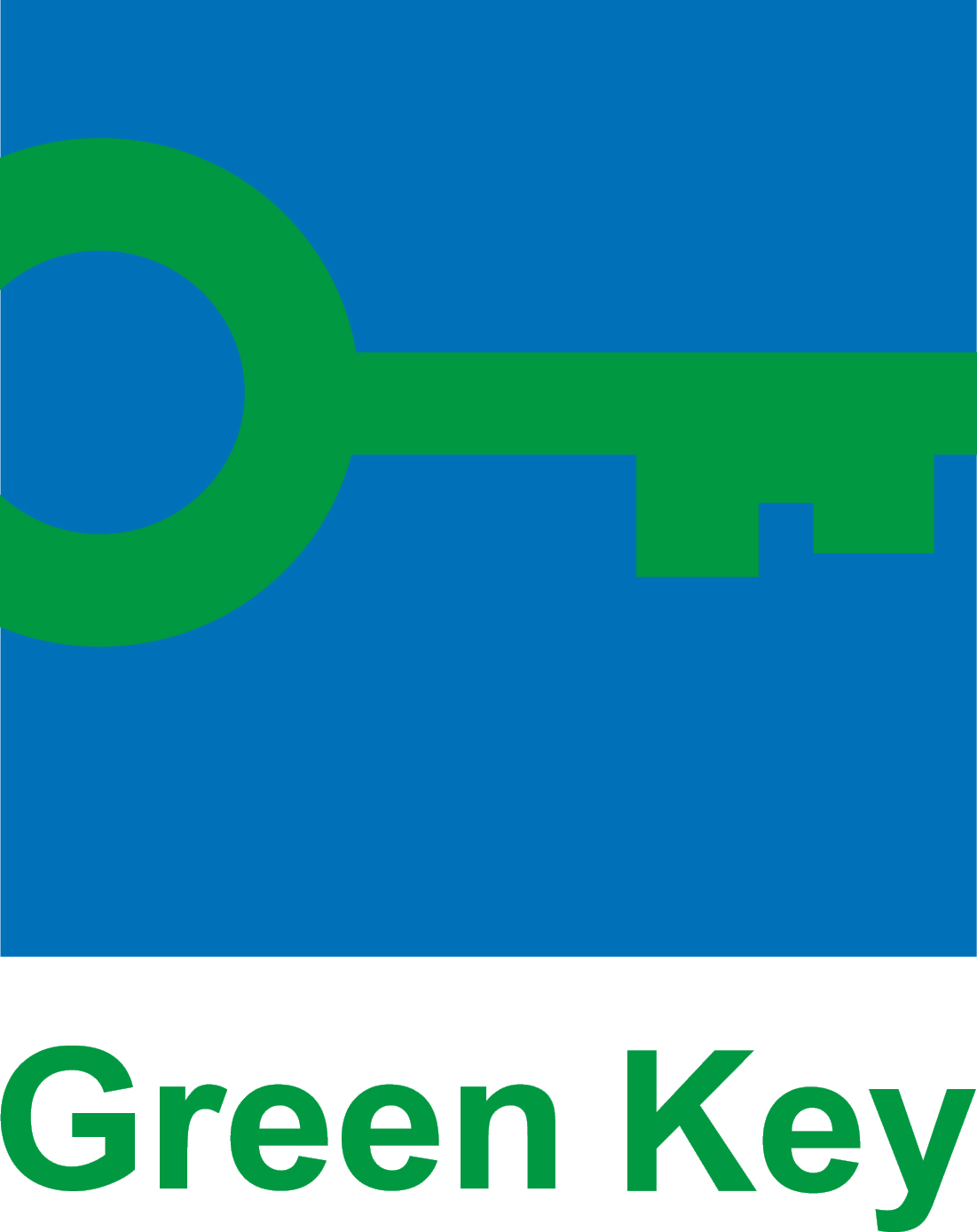 Green Key logo in color with text