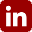 LinkedIn logo red 32r