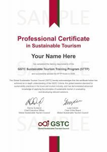 Sustainable Tourism Course