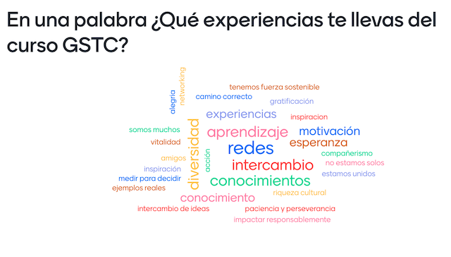 STTP-Spanish-Course-Wordcloud Capacitación en Turismo Sostenible del GSTC